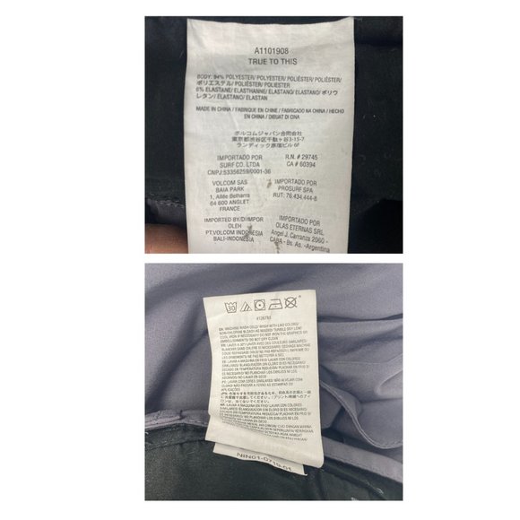 Volcom Pants Mens 32 (33) True To This Chino Gray Stretch Lightweight Skate - Picture 16 of 16